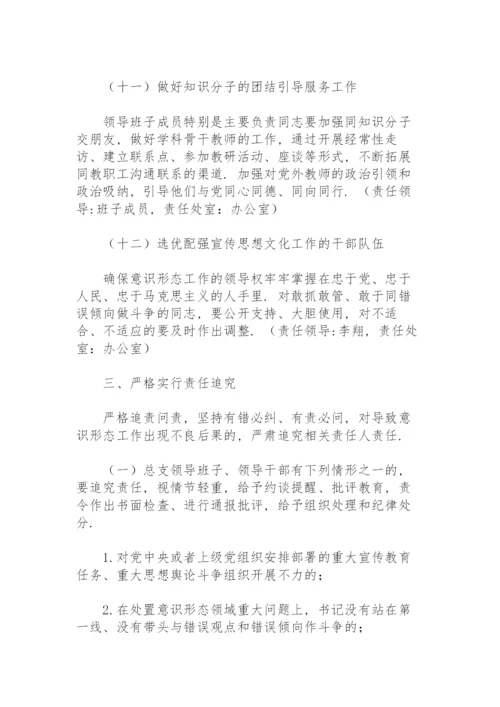 学校意识形态工作责任制实施办法方案.docx