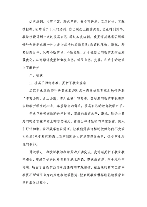 骨干老师个人学习总结2022