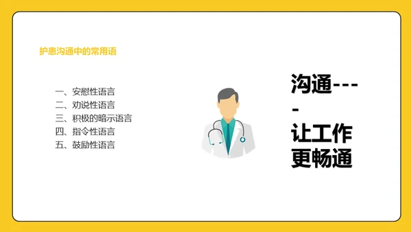 卡通医院服务礼仪通用PPT模板