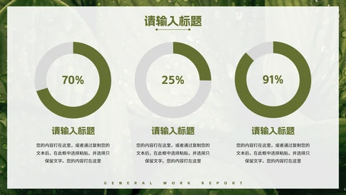 实景植物高级现代工作汇报PPT模板