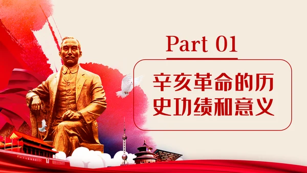 纪念辛亥革命110周年重要讲话精神解读PPT