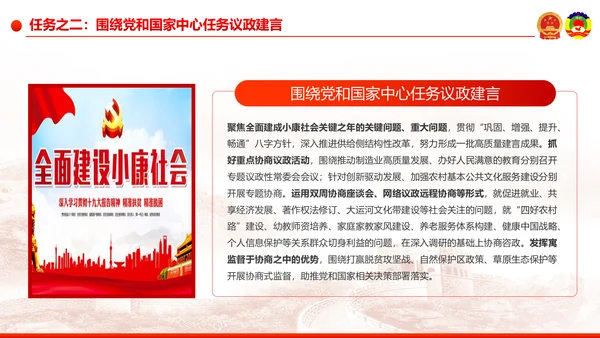 全国两会之政协工作报告学习解读PPT模板