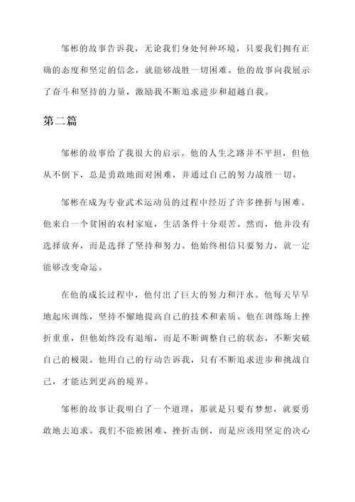 邹彬的故事感想