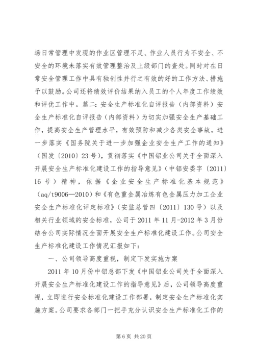 安全标准化自评报告 (2).docx