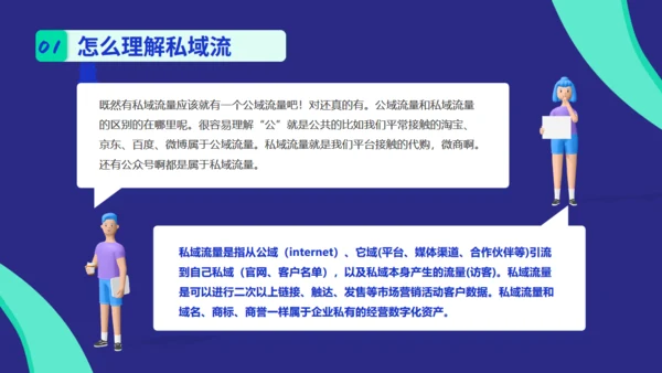 新媒体运营私域流量通用PPT模板