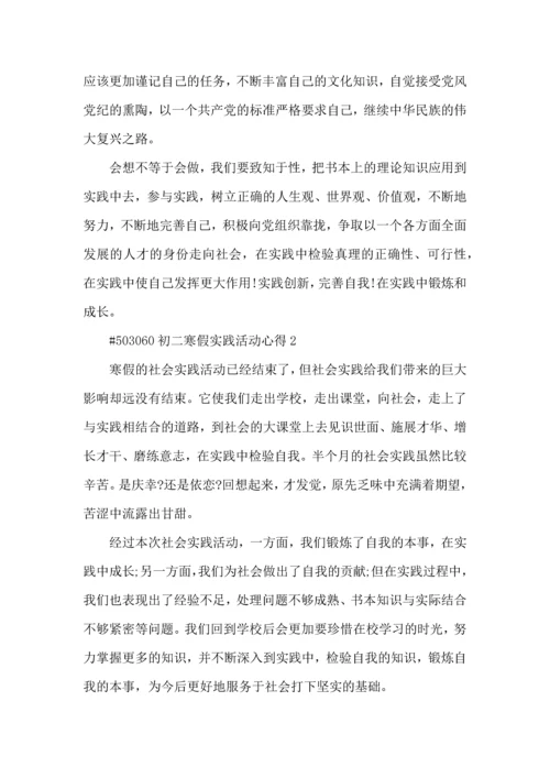 初二寒假实践活动心得5篇.docx