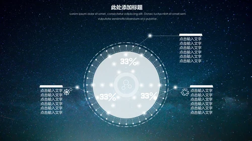 大气唯美星空企业宣传品牌推广通用PPT模板