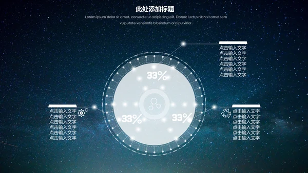 大气唯美星空企业宣传品牌推广通用PPT模板