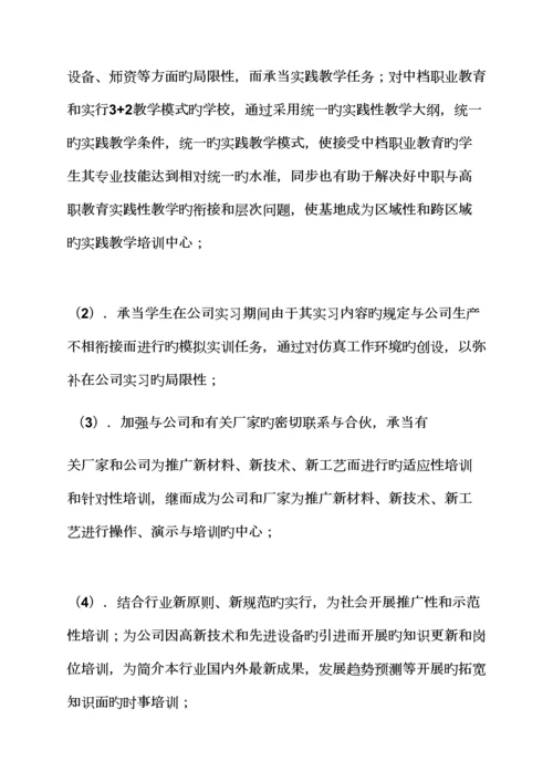 活动专题方案之实训基地建设专题方案.docx