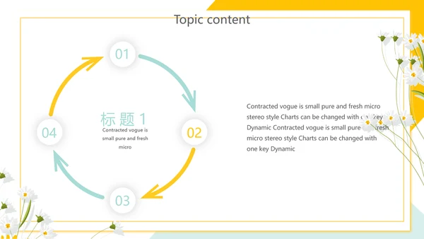 精美黄色小清新教师述职报告动态PPT模板