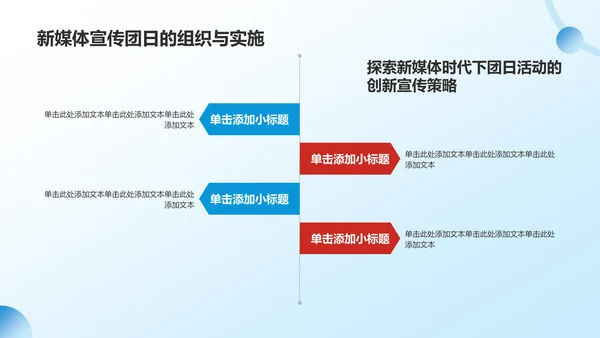 蓝色党政风共青团团日活动PPT模板