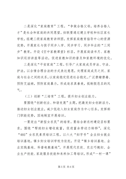 妇女参与农村建设思考.docx