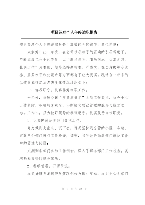 项目经理个人年终述职报告.docx