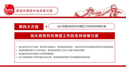 共青团中央改革方案学习教育党课PPT模板
