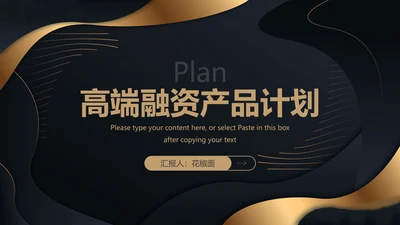 高端融资产品PPT计划书