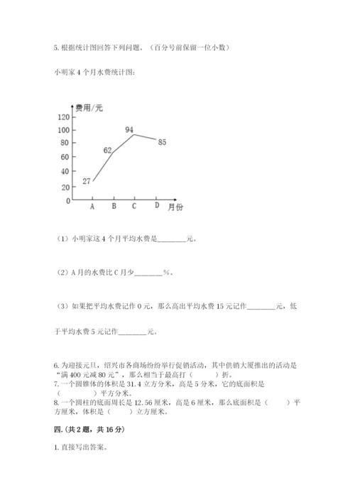 人教版小升初数学模拟试卷【考点提分】.docx