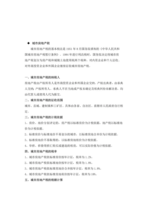 房地产税收一览.docx
