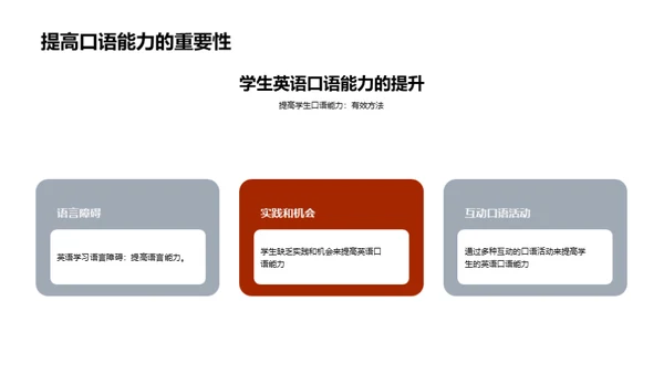 英语口语教学新策略