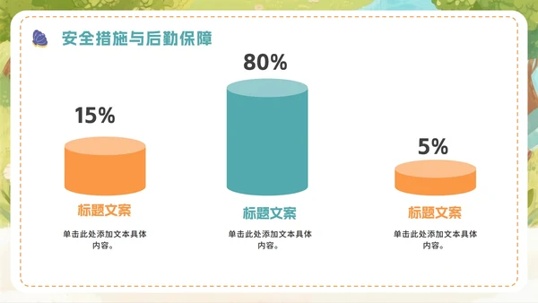 绿色可爱卡通风夏日暑期夏令营PPT模板