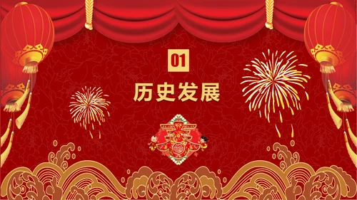中国传统文化春节习俗PPT模板