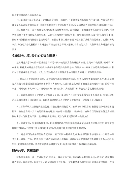 对某集团公司财务共享项目的思考.docx