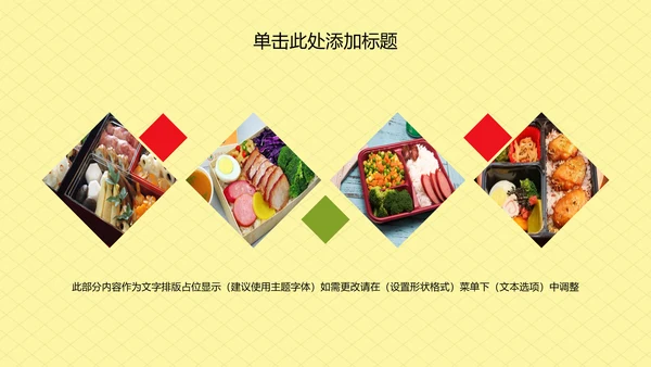 外卖订餐美食到家外卖快送工作报告PPT模板