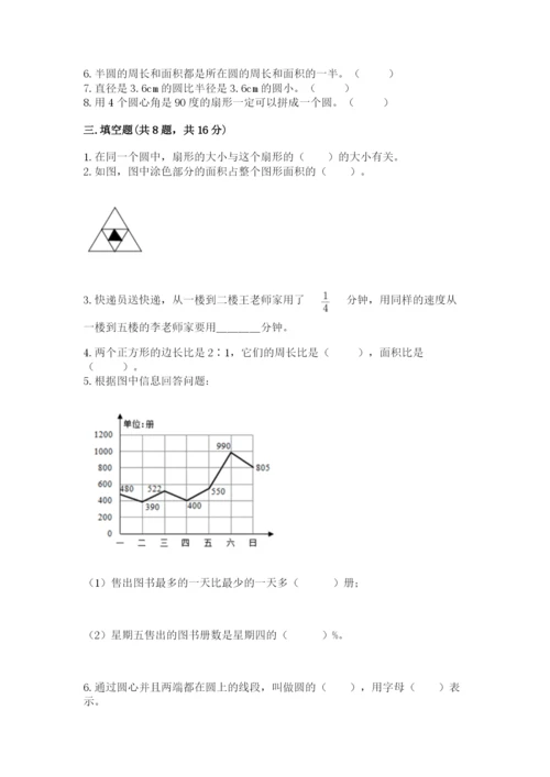 小学数学六年级上册期末测试卷带答案（能力提升）.docx