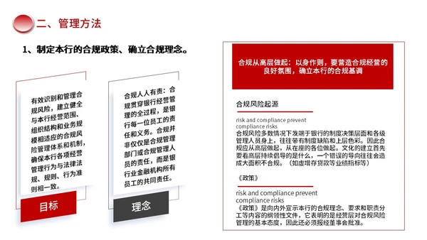 红色黑色简约商务合规风险管理PPT模板合规培训