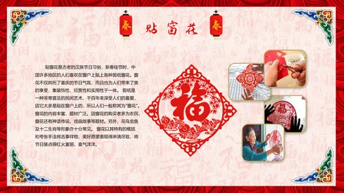春节习俗传统文化PPT模板