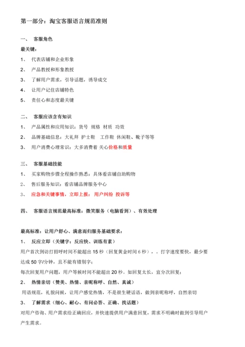 客服标准规章核心制度和综合规范最新.docx