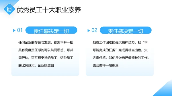 企业员工职业素养培训课件PPT模板