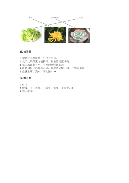 教科版一年级上册科学期末测试卷含答案ab卷.docx