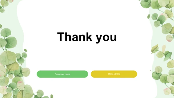 绿色小清新通用行业培训课件PPT主题