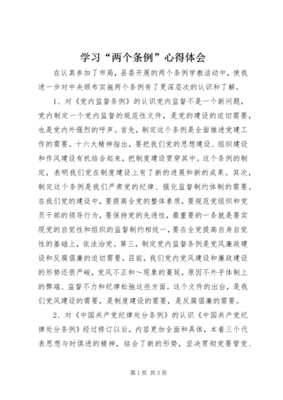 学习“两个条例”心得体会 (6).docx