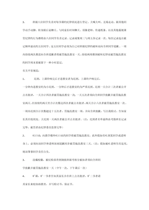 班级管理制度汇编.docx