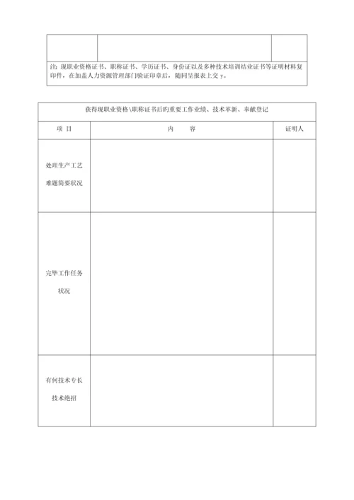 2023年技师考评呈报表.docx