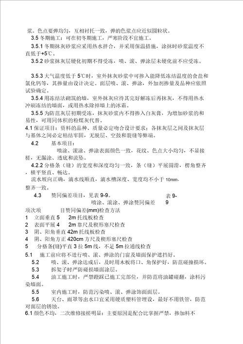 喷涂滚涂、弹涂施工工艺