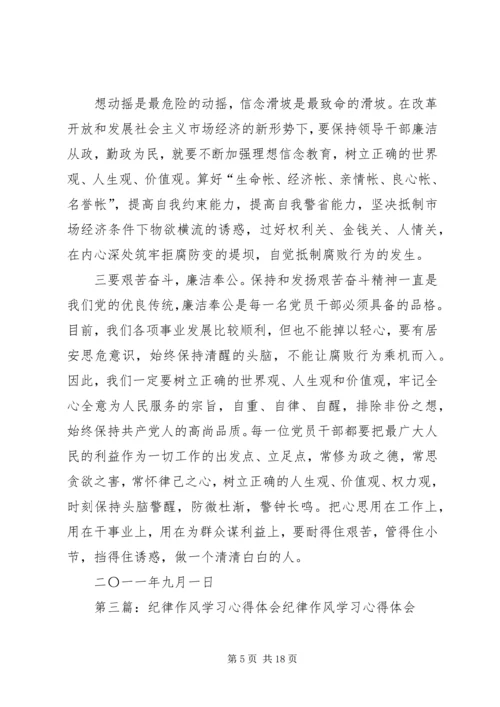 纪律作风学习心得.docx