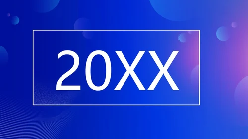 蓝色渐变时尚创意企业年会快闪PPT