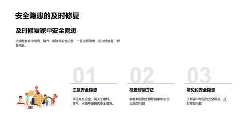 安全教育在家校间的实施PPT模板