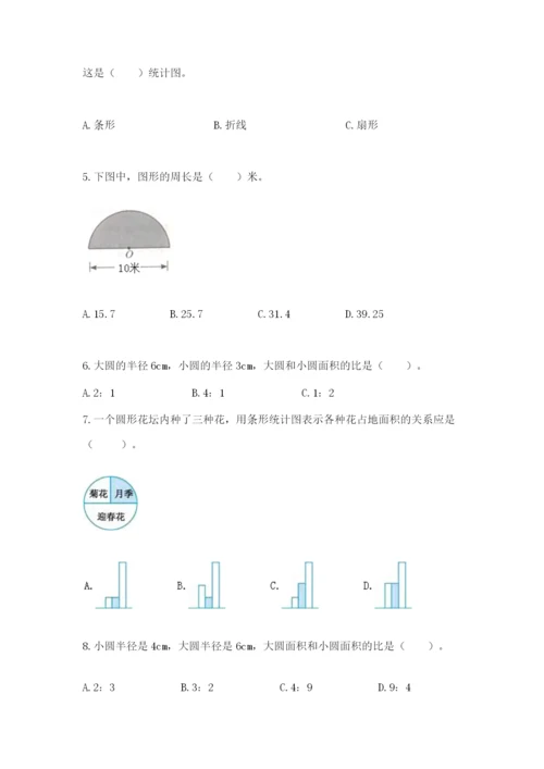 2022人教版六年级上册数学期末考试试卷含答案【考试直接用】.docx