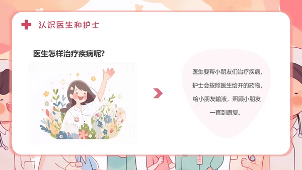 医生幼儿园助教幼儿园医学科普PPT模板