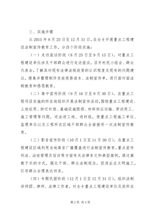 重点工程建设法制宣传教育工作方案.docx