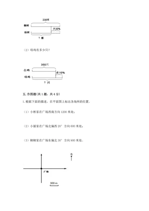 小学六年级上册数学期末测试卷附答案（研优卷）.docx