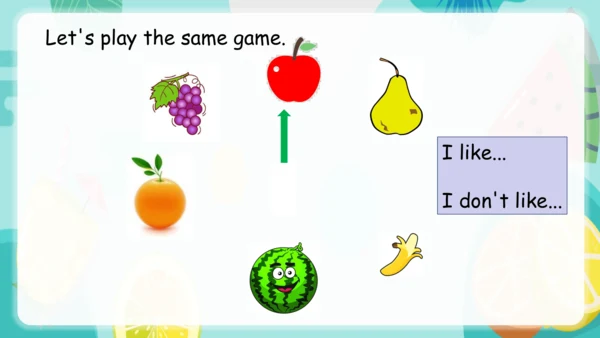 Unit 5 Do you like pears？ Part B Let's talk 课件(共33