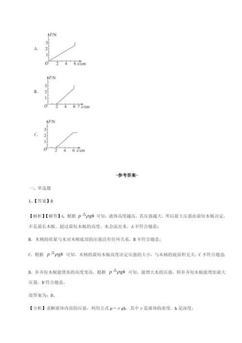 强化训练南京市第一中学物理八年级下册期末考试专题测评试题（解析版）.docx