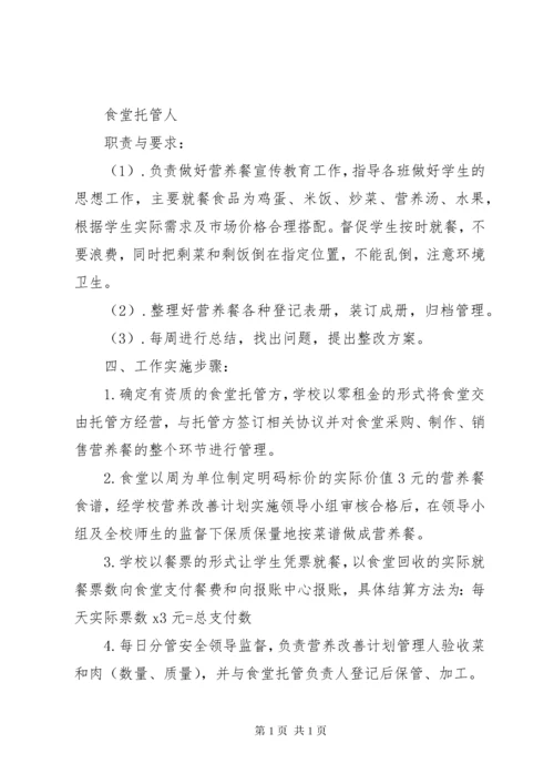 岔河第二中学营养改善计划实施方案.docx