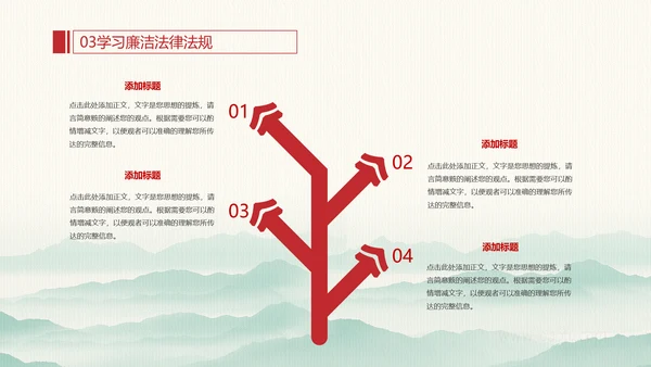 廉政为民浩然正气反腐PPT模板