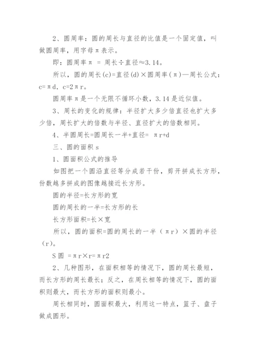 人教版六年级上册数学知识点总结.docx