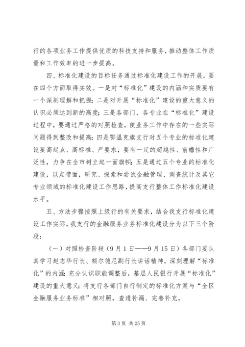 银行标准化管理实施方案 (2).docx